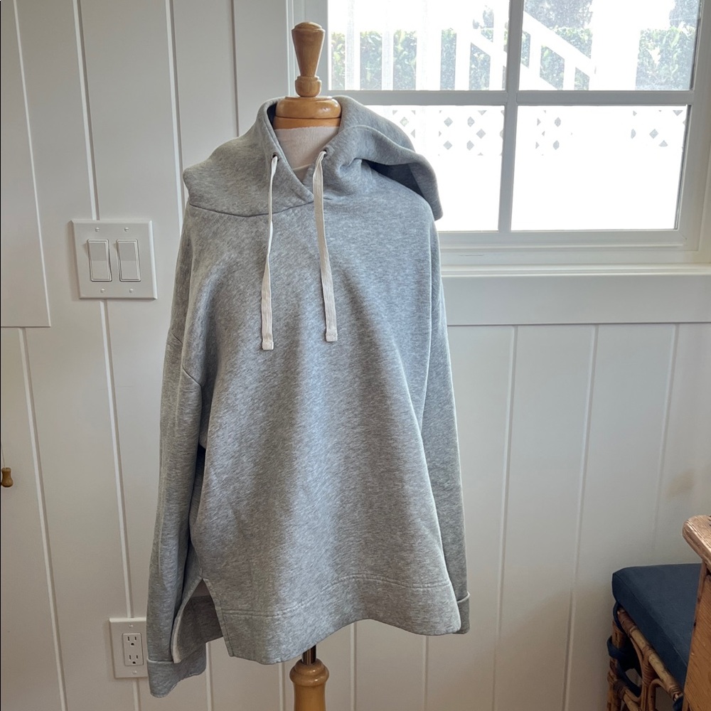 Jcrew Gray Hooded Sweatshirt